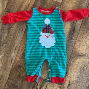 Baby boy Christmas romper
